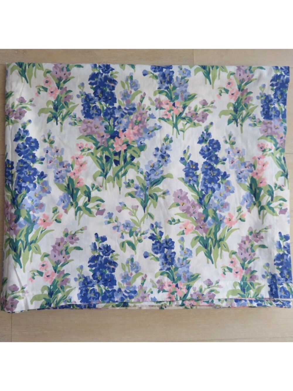 Vintage Laura Ashley Abbeville Floral Cotton Fabric Window Scarf 142" x 42"